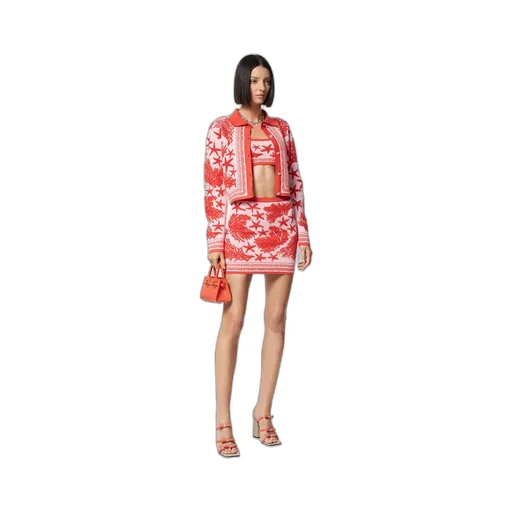 Barocco Sea Elasticated Waistband Knitted Mini Skirt
