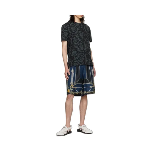Barocco-Printed Crewneck T-Shirt