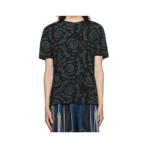 Barocco-Printed Crewneck T-Shirt