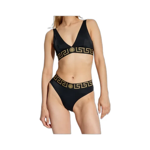 Logo-Underband Bikini Top