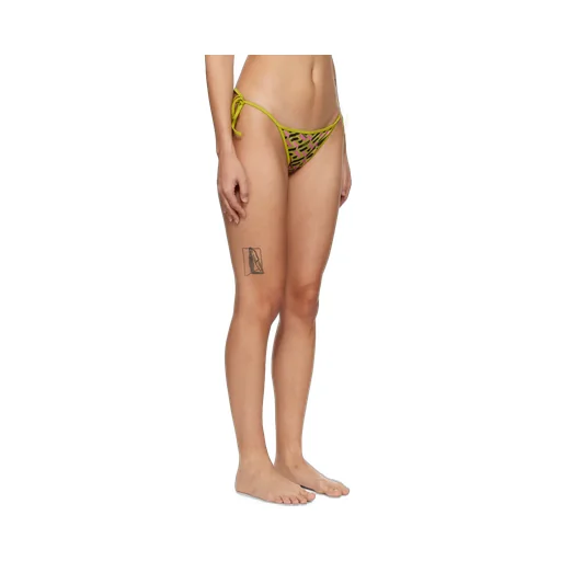 Greca-Print Side-Tie Bikini Bottoms