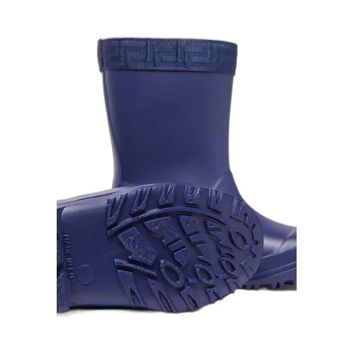 Greca Medusa Head Motif Rain Boots