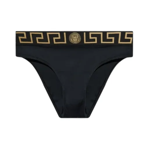Logo-Waistband Bikini Bottoms