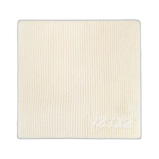 Logo-Embroidered Ribbed Scarf