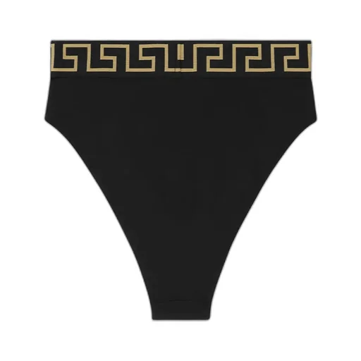 Greca Border High-Waist Bikini Briefs