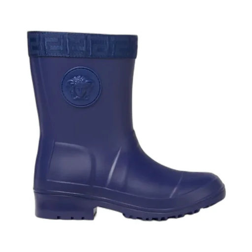 Greca Medusa Head Motif Rain Boots