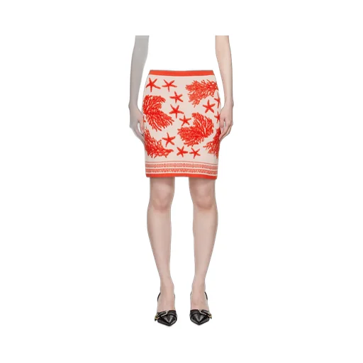 Barocco Sea Elasticated Waistband Knitted Mini Skirt