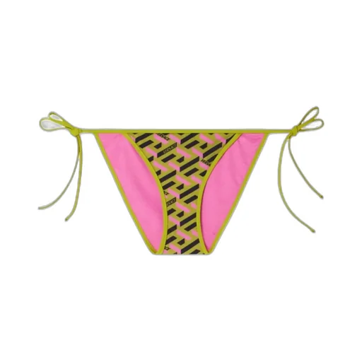 Greca-Print Side-Tie Bikini Bottoms