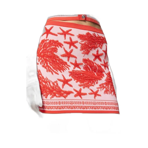 Barocco Sea Elasticated Waistband Knitted Mini Skirt