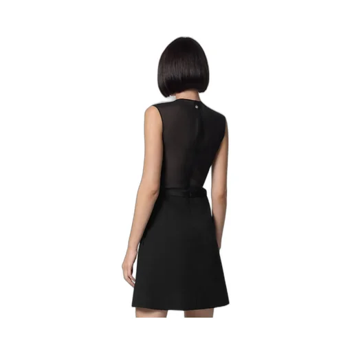 Sleeveless A-Line Georgette Mini Dress