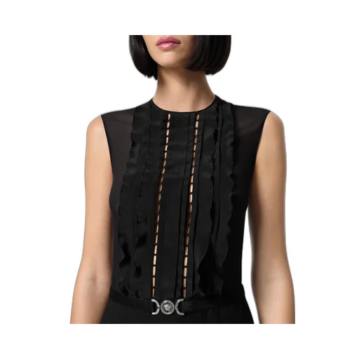 Sleeveless A-Line Georgette Mini Dress