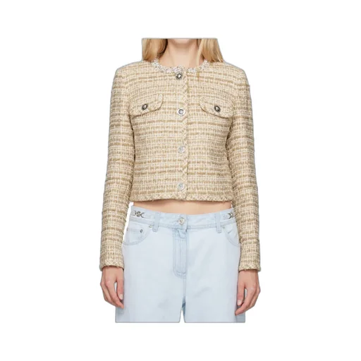 Crystal-Embellished Tweed Jacket