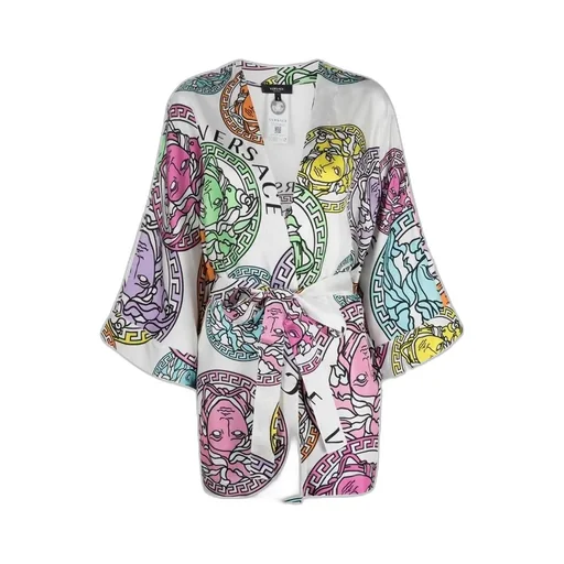 Medusa Head Silk Robe