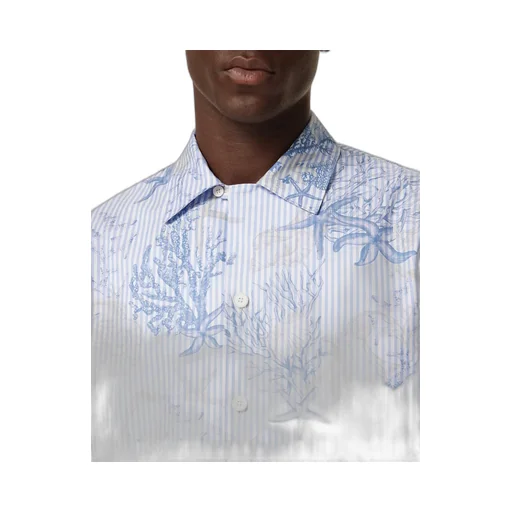 Barocco Sea Printed Short-Sleeved Shirt