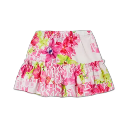 Logo Printed Ruffled Skirt