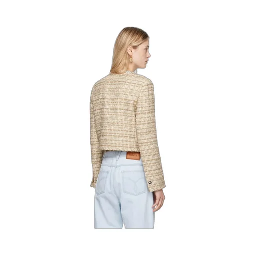 Crystal-Embellished Tweed Jacket