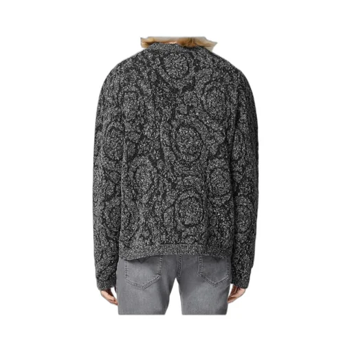 Barocco Jacquard Crewneck Tweed Jumper