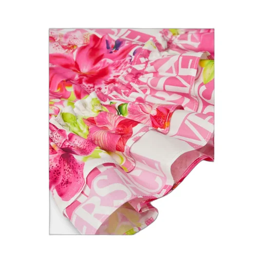 Logo Printed Ruffled Skirt