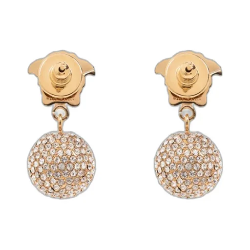 Medusa Crystal Drop-Pendant Earrings