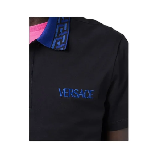 Intarsia Logo Short-Sleeved Polo Shirt