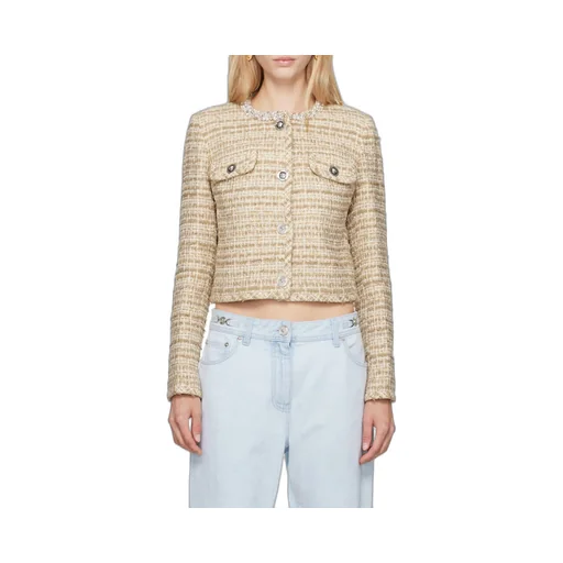 Crystal-Embellished Tweed Jacket