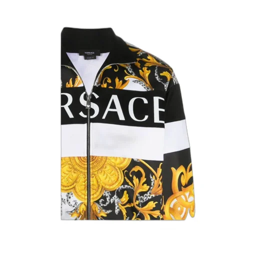 Iconic Print Zip-Up Logo Jacket