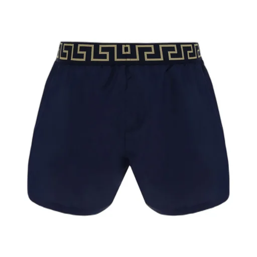 Greca Border Elasticated Waistband Swim Shorts
