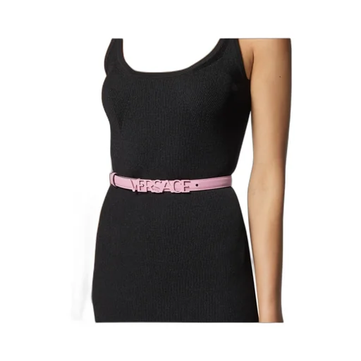Logo-Embellished Thin Belt