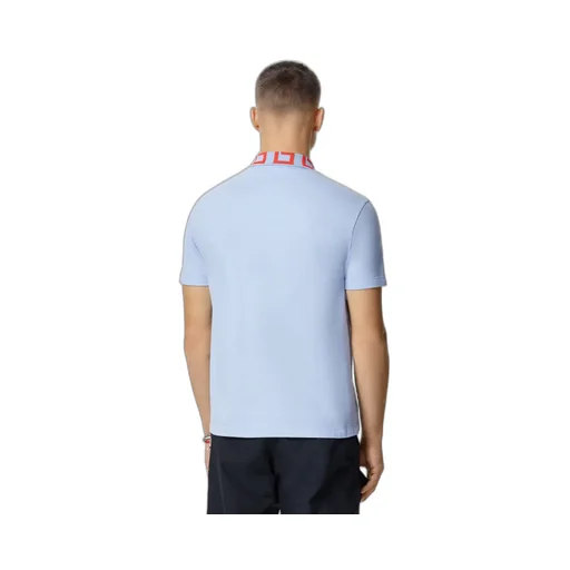 Medusa Embroidered Short Sleeved Polo Shirt