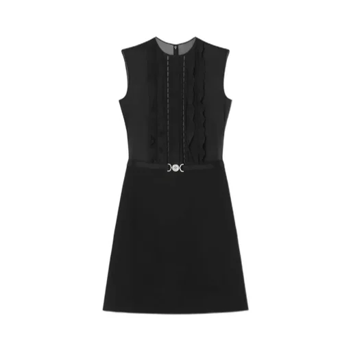 Sleeveless A-Line Georgette Mini Dress