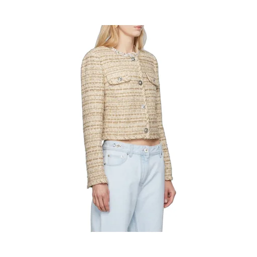 Crystal-Embellished Tweed Jacket
