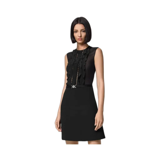 Sleeveless A-Line Georgette Mini Dress