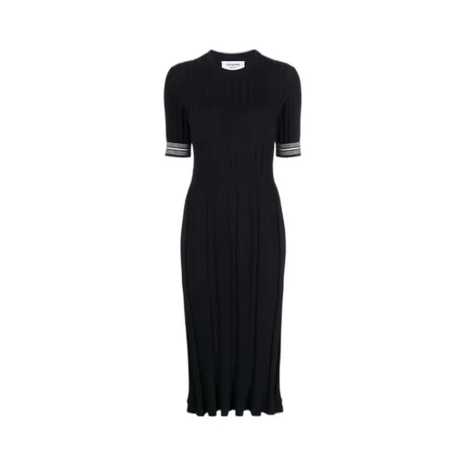 Cable-Knit Cotton Midi Dress