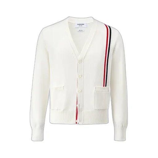 Rwb Stripe Intarsia Cotton Cardigan