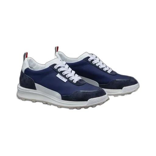 Round-Toe Lace-Up Sneakers
