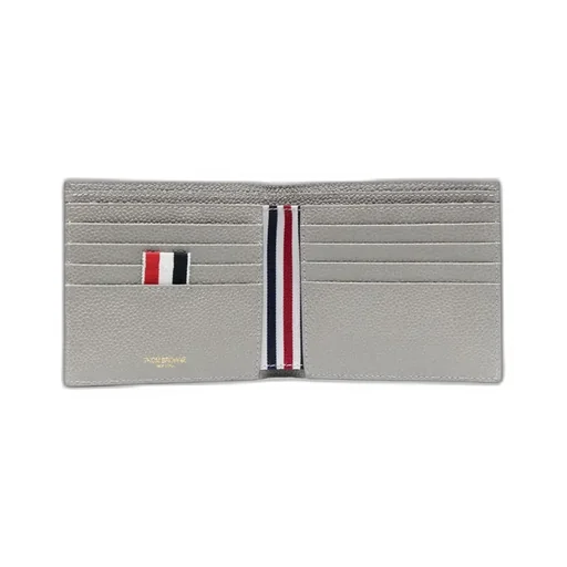 Whale-Appliqué Bi-Fold Pebbled Wallet