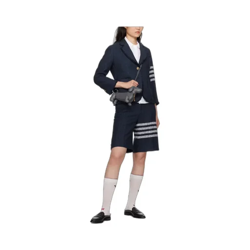 4-Bar Stripe High-Waisted Shorts