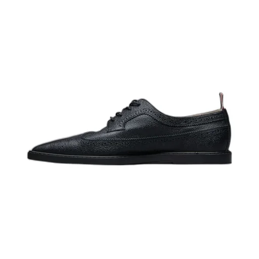 Pointed-Toe Leather Brogues