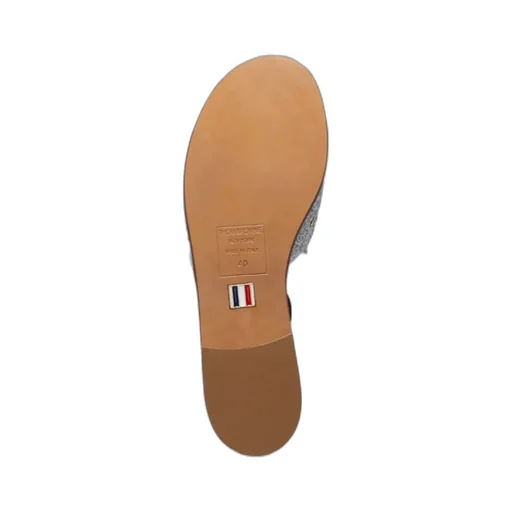 Tweed Slip-On Sandals