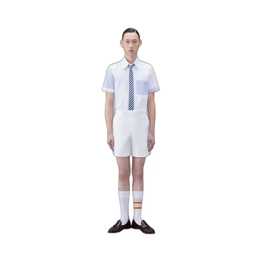 Panelled Short-Sleeve Shirt