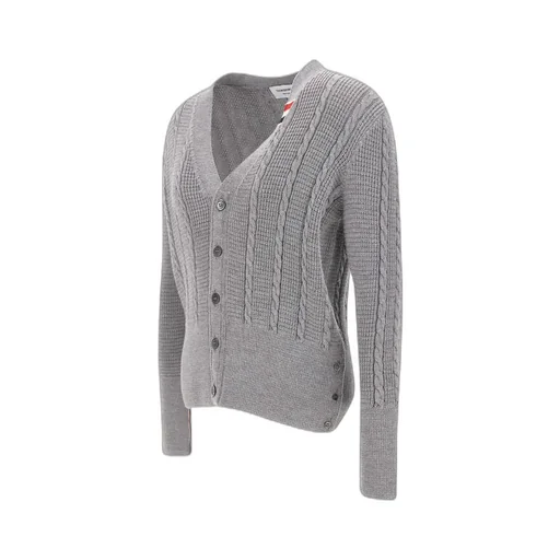 V-Neck Buttoned Knitted Cardigan