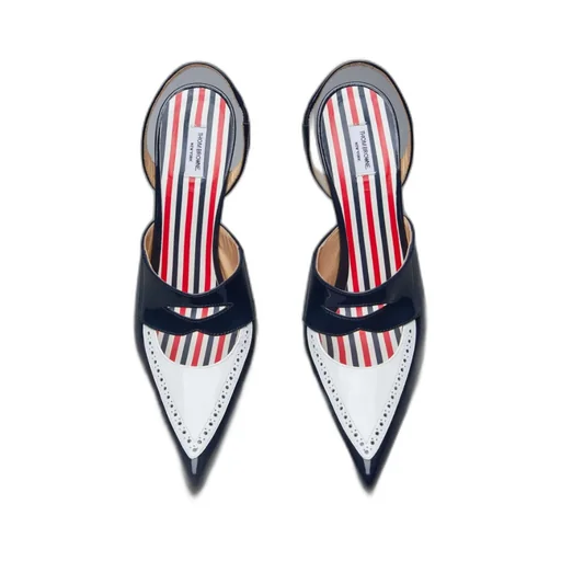 Curved-Heel 120Mm Leather Pumps