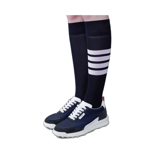 Round-Toe Lace-Up Sneakers