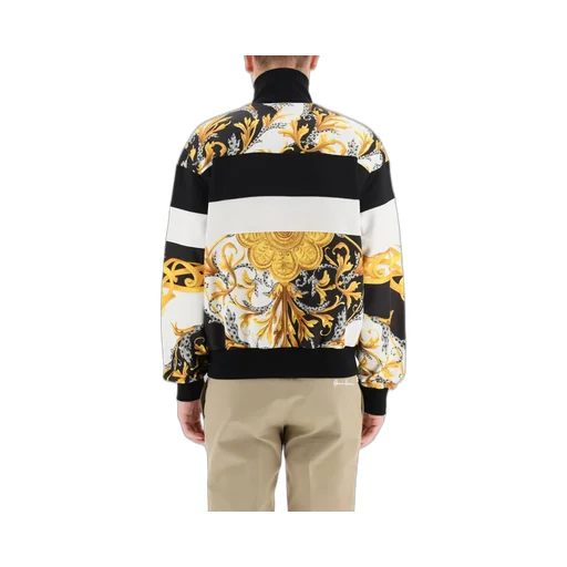 Iconic Print Zip-Up Logo Jacket