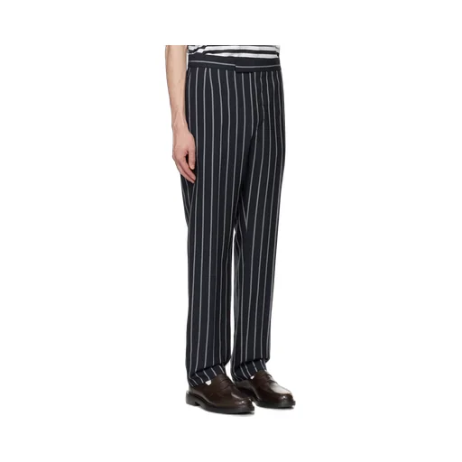 Striped Straight Leg Trousers