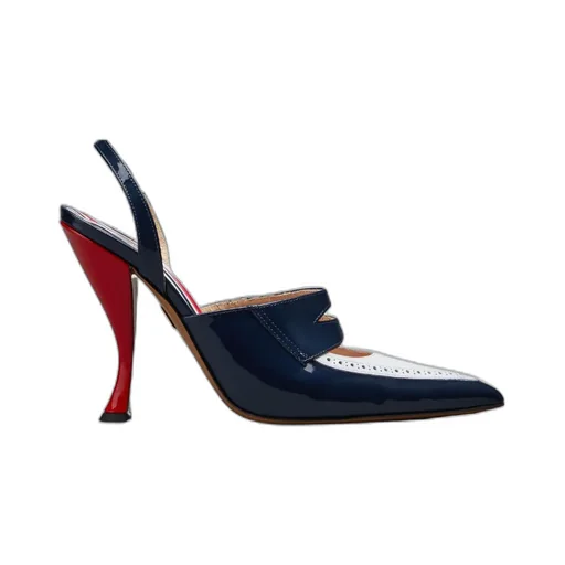 Curved-Heel 120Mm Leather Pumps