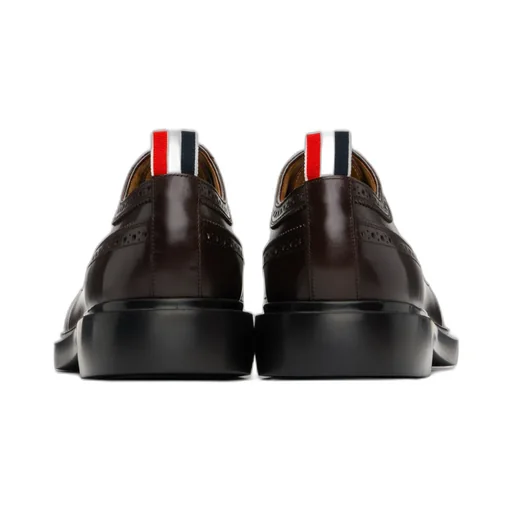Brogue-Detail Lace-Up Derby Shoes