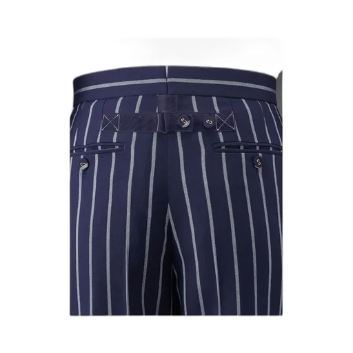 Striped Straight Leg Trousers