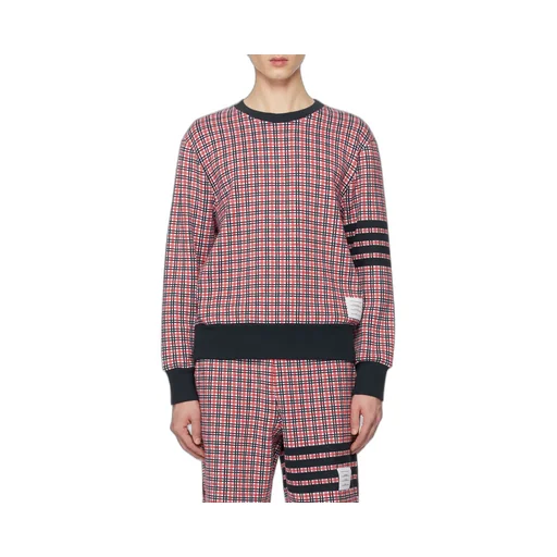 Check Jacquard 4-Bar Sweatshirt