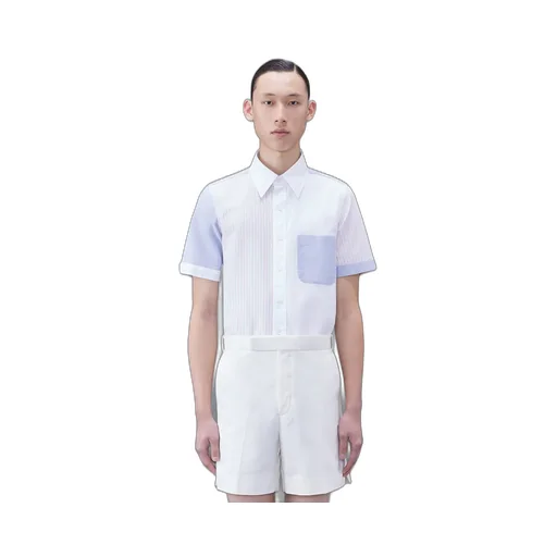 Panelled Short-Sleeve Shirt